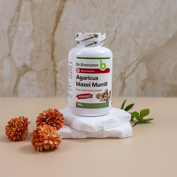 АГАРИКУС БЛАЗЕИ ПРАХ от виталната гъба Agaricus blazei Murrill