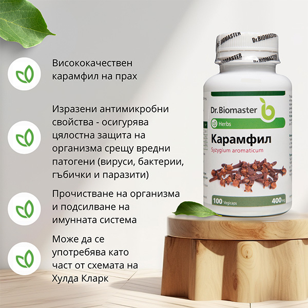 КАРАМФИЛ КАПСУЛИ от Dr. Biomaster - ползи