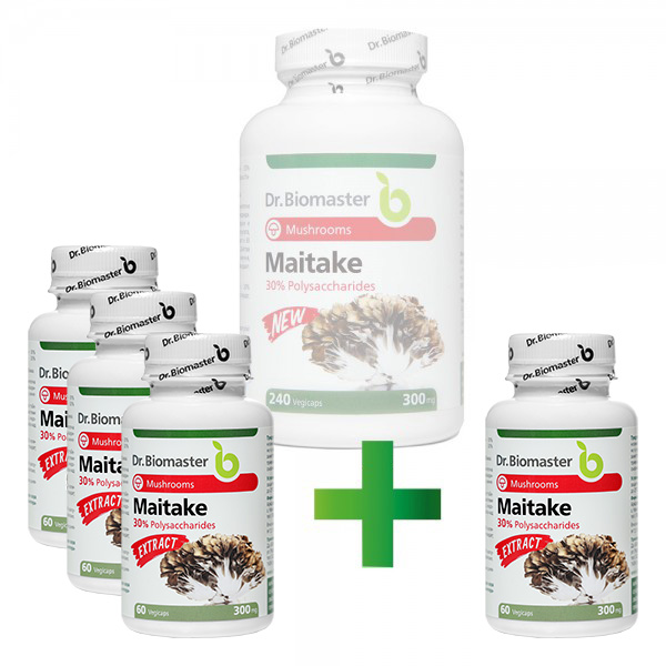 Майтаке капсули – екстракт (30% полизахариди) - 240 капс. - Dr. Biomaster