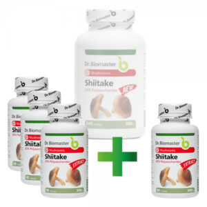 Шийтаке капсули – екстракт (30% полизахариди) - 240 капс. - Dr. Biomaster