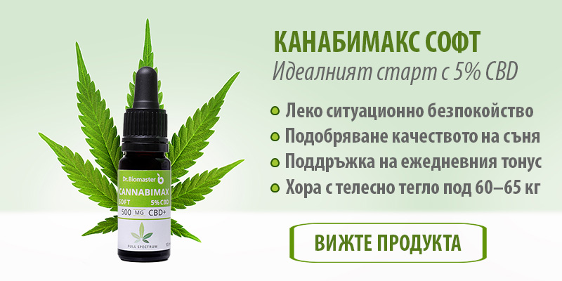 Cannabimax Soft - CBD Масло 5% - Идеалният старт