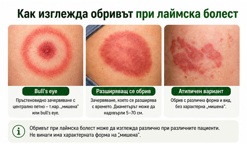 Лаймска болест обрив - как изглежда?