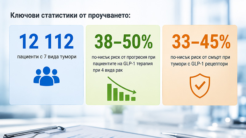 Ключови статистики от проучването за GLP-1