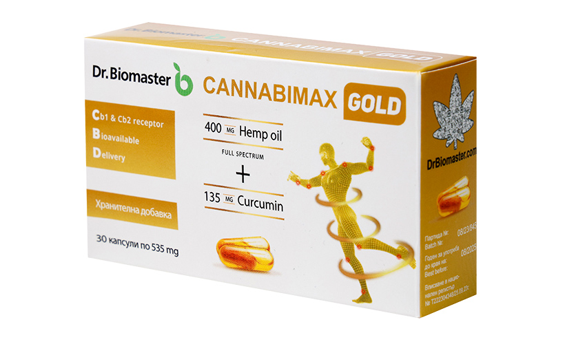 Cannabimax gold, 30 капсули в кутия